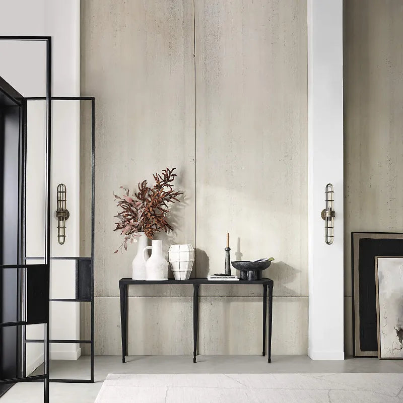 room setting 60 inches console table silviano