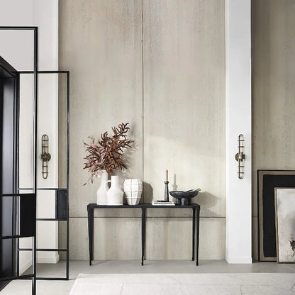 room setting 60 inches console table silviano
