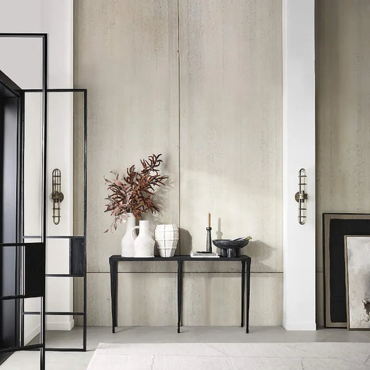 room setting 60 inches console table silviano