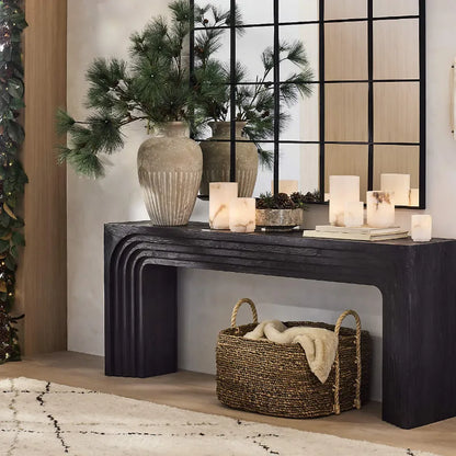 room setting ebonised valo console table