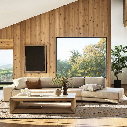Vernon Wood Coffee Table Natural Pine overall view