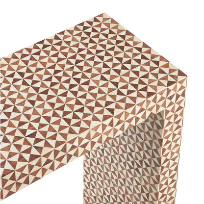 Top and corner close up Intarsia Mosaic Console Table