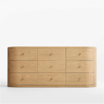 unit view chest of drawers oak wood 9 drawers Anneli