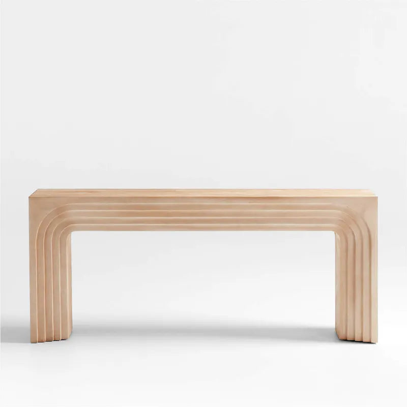 unit natural pine finish valo console table