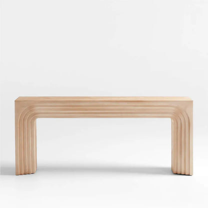 unit natural pine finish valo console table
