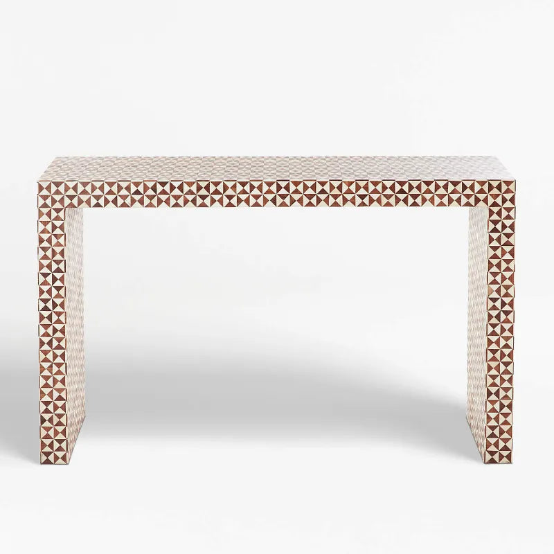 unit view Intarsia Mosaic Console Table
