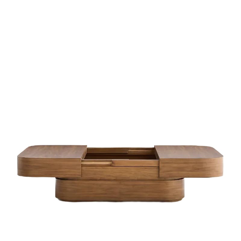 Milano Coffee Table Mahogany with Walnut Wood 48" Square