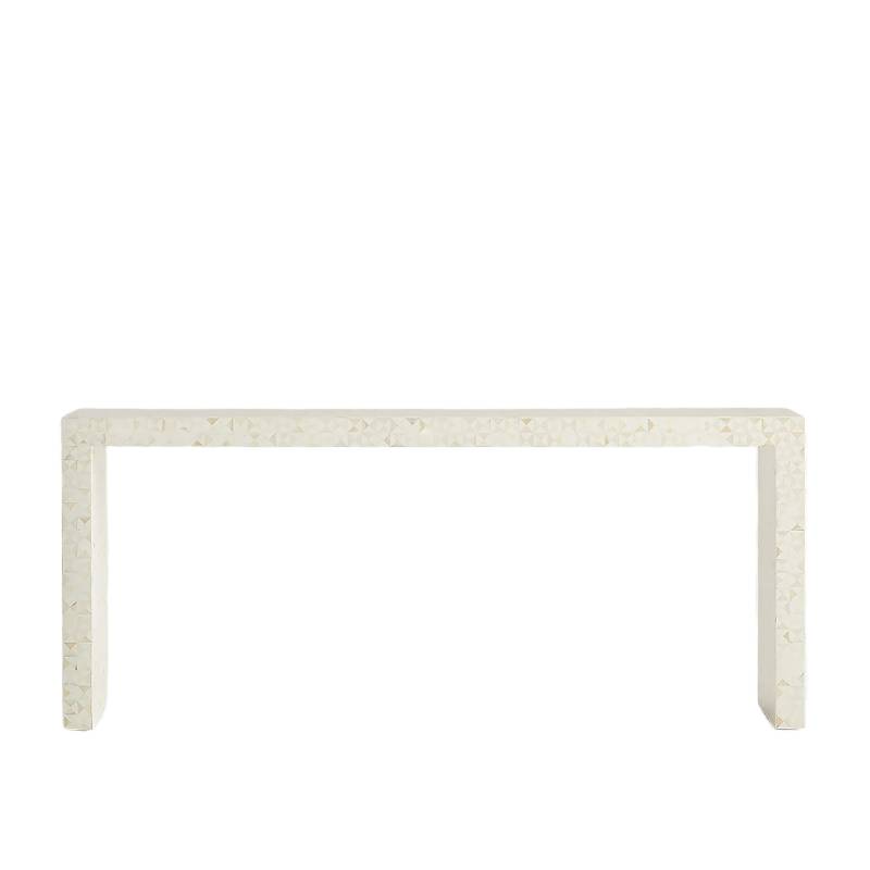 Intarsia Console Table Hand-crafted Mango Wood Mosaic Inlay 50" and 72"
