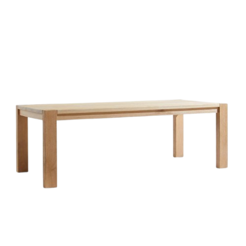 Terra Solid White Oak Dining Table 65" and 90"