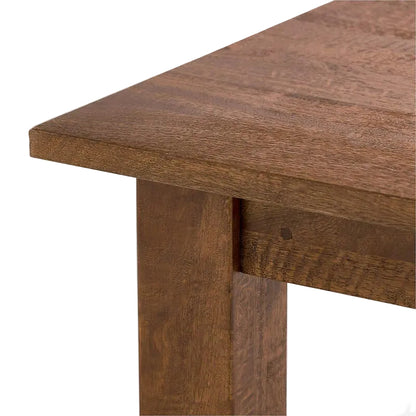 Close up of corner of dining table