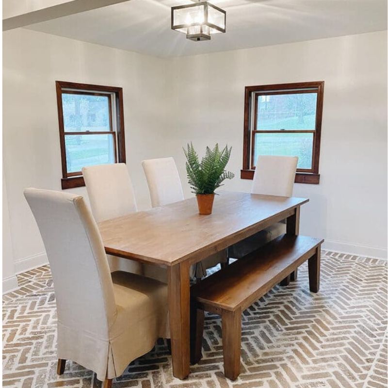 Basque 82 dining table light room
